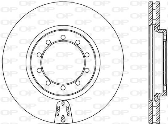 OPEN PARTS Тормозной диск BDA2319.20